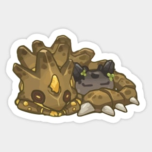 Sleeping Geo Lizard [Genshin Impact] Sticker